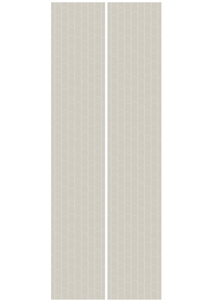 KEK Amsterdam Grafische lijnen behang 100x280cm beige WP-737