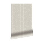 KEK Amsterdam Graphic lines wallpaper 100x280cm beige WP-737
