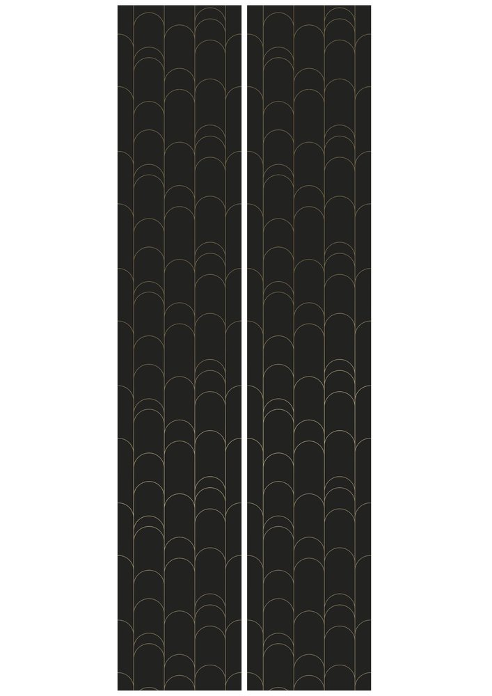 KEK Amsterdam Papel pintado lineas doradas 100x280cm negro/dorado MW-071 KEK Amsterdam Papel pintado lineas doradas 100x280cm negro/dorado MW-071