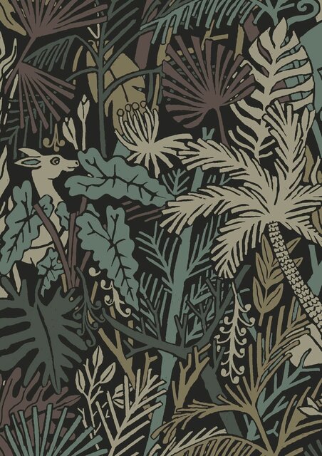 KEK Amsterdam Botaniskt mönster tapet 100x280cm FR-023
