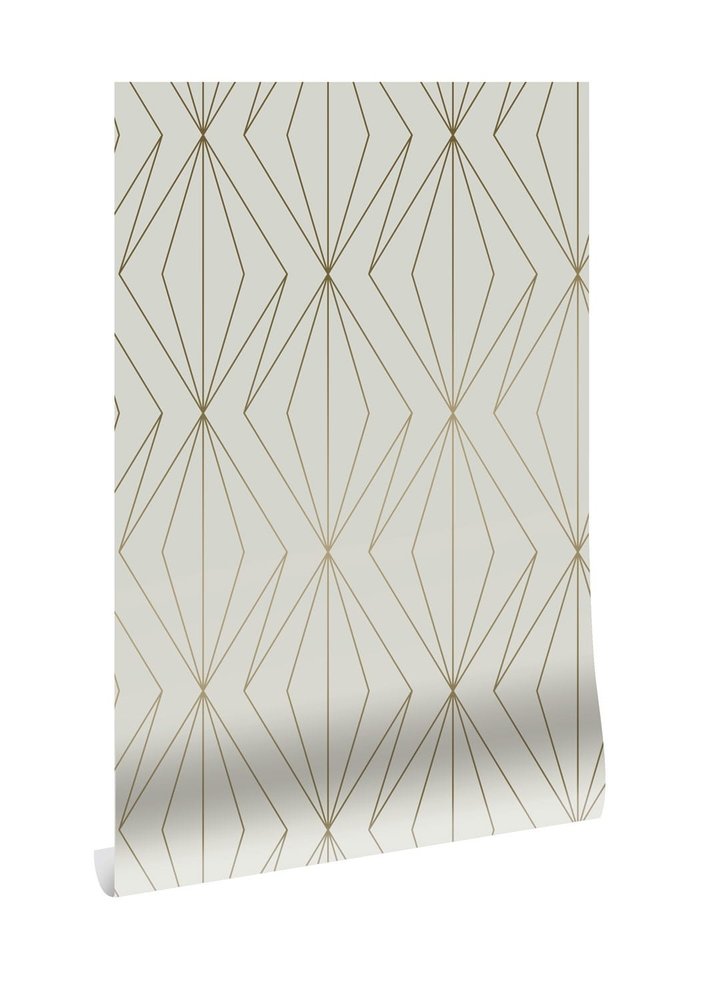 KEK Amsterdam Golden lines behang 100x280cm zand / goud MW-073 KEK Amsterdam Golden lines behang 100x280cm zand / goud MW-073
