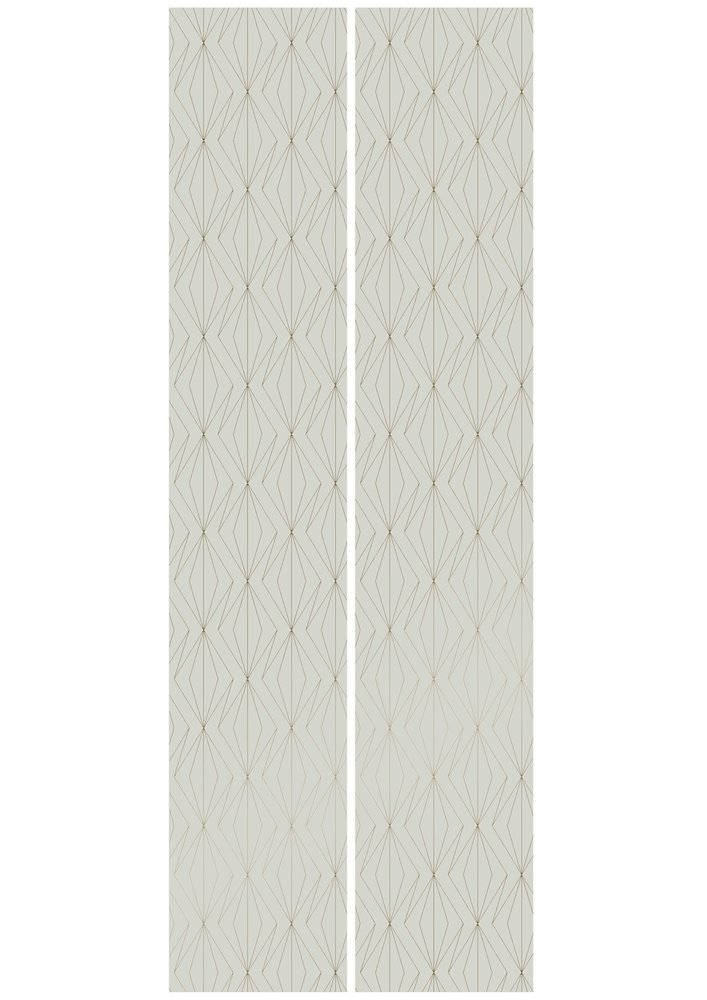 KEK Amsterdam Gyldne linjer tapet 100x280cm sand / guld MW-073 KEK Amsterdam Gyldne linjer tapet 100x280cm sand / guld MW-073