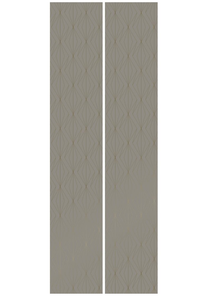 KEK Amsterdam Gylne linjer tapet 100x280cm taupe / gull MW-075 KEK Amsterdam Gylne linjer tapet 100x280cm taupe / gull MW-075