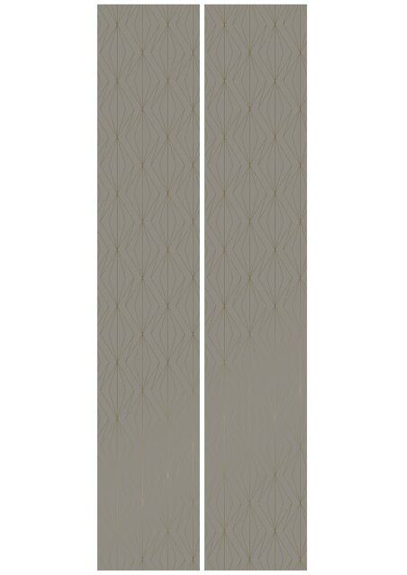 KEK Amsterdam Gylne linjer tapet 100x280cm taupe / gull MW-075