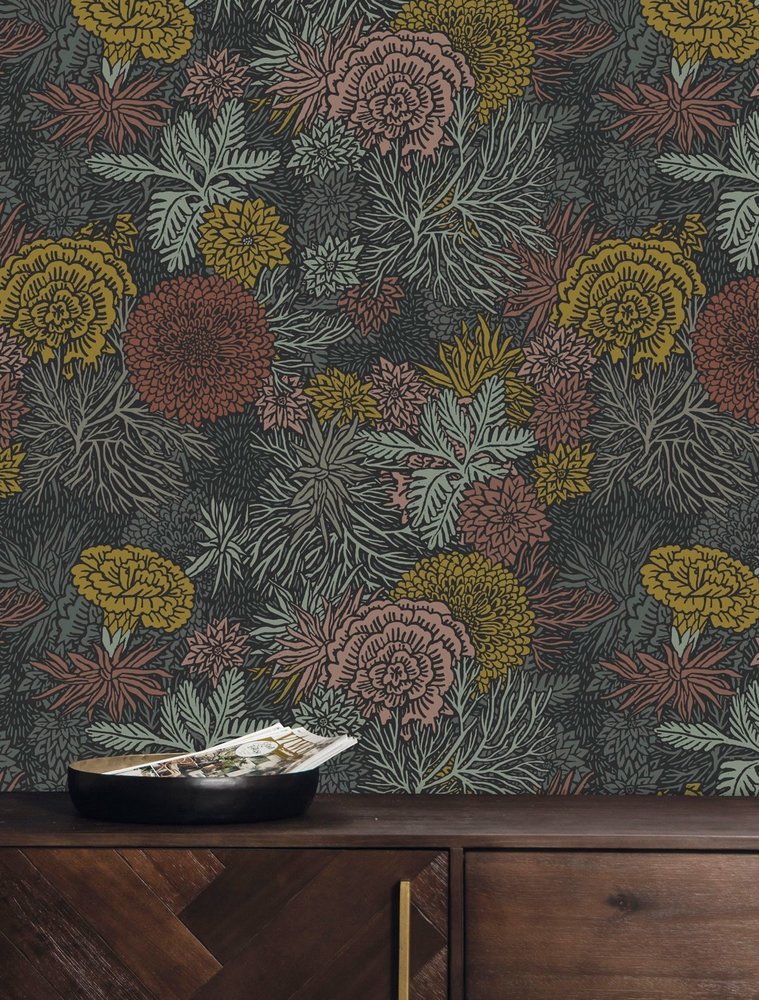 KEK Amsterdam Papel pintado estampado botánico 100x280cm FR-017 KEK Amsterdam Papel pintado estampado botánico 100x280cm FR-017