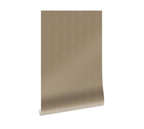KEK Amsterdam Carta da parati linee dorate 100x280 cm nudo / oro MW-079