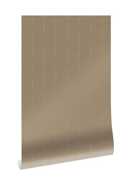 KEK Amsterdam Gyllene linjer tapet 100x280cm naken / guld MW-079
