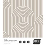 KEK Amsterdam Graphic lines wallpaper 100x280cm sand WP-735 KEK Amsterdam Graphic lines wallpaper 100x280cm sand WP-735