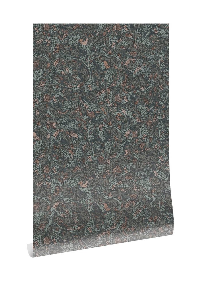 KEK Amsterdam Botanisch patroon behang 100x280cm FR-021 KEK Amsterdam Botanisch patroon behang 100x280cm FR-021