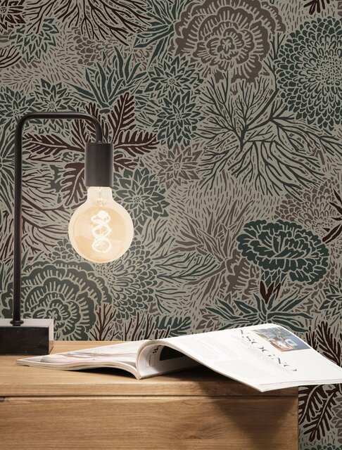 KEK Amsterdam Botanical pattern wallpaper 100x280cm FR-015