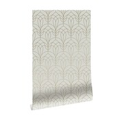 KEK Amsterdam Golden lines wallpaper 100x280cm sand / gold MW-083 KEK Amsterdam Golden lines wallpaper 100x280cm sand / gold MW-083