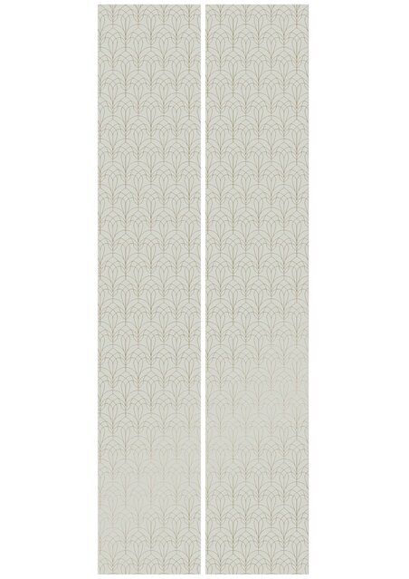KEK Amsterdam Gyllene linjer tapet 100x280cm sand / guld MW-083