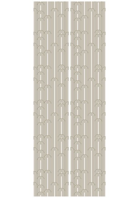 KEK Amsterdam Gyllene linjer tapet 100x280cm benvit / guld MW-087