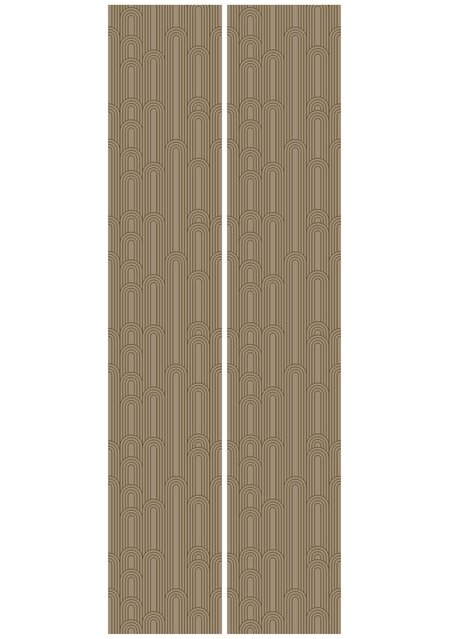 KEK Amsterdam Golden lines wallpaper 100x280cm nude / gold MW-089