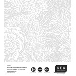KEK Amsterdam Drawn floral wallpaper 100x280cm gray - FR-011 KEK Amsterdam Drawn floral wallpaper 100x280cm gray - FR-011