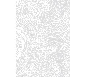 KEK Amsterdam Getekende bloemen behang 100x280cm grijs FR-011 KEK Amsterdam Getekende bloemen behang 100x280cm grijs FR-011