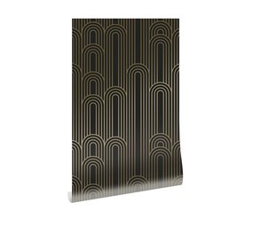 KEK Amsterdam Golden lines behang 100x280cm zwart / goud MW-091