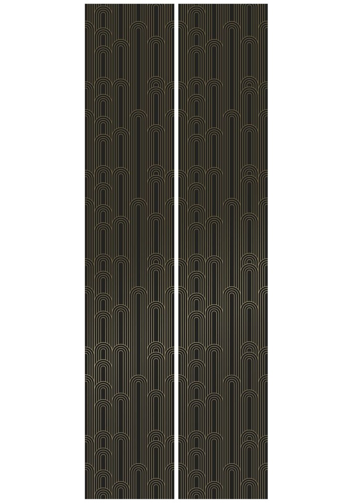 KEK Amsterdam Papel pintado lineas doradas 100x280cm negro / dorado MW-091 KEK Amsterdam Papel pintado lineas doradas 100x280cm negro / dorado MW-091