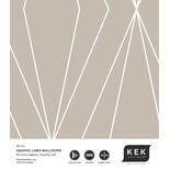 KEK Amsterdam Papier peint lignes graphiques 100x280cm sable WP-741 KEK Amsterdam Papier peint lignes graphiques 100x280cm sable WP-741
