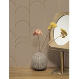 KEK Amsterdam Golden lines wallpaper 100x280cm nude/gold MW-069 KEK Amsterdam Golden lines wallpaper 100x280cm nude/gold MW-069