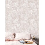 KEK Amsterdam Drawn floral wallpaper 100x280cm nude - FR-013 KEK Amsterdam Drawn floral wallpaper 100x280cm nude - FR-013