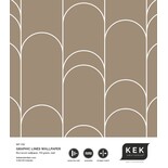 KEK Amsterdam Grafische lijnen behang 100x280cm klei WP-739 KEK Amsterdam Grafische lijnen behang 100x280cm klei WP-739