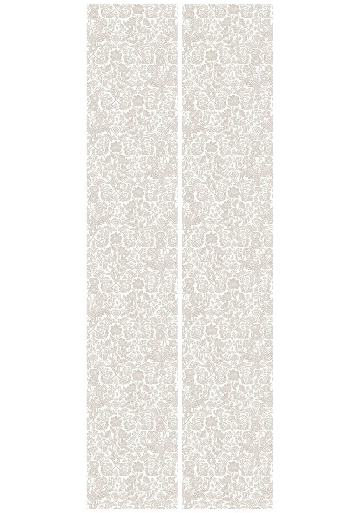 KEK Amsterdam Getekende bloemen behang 100x280cm beige - FR-005 KEK Amsterdam Getekende bloemen behang 100x280cm beige - FR-005