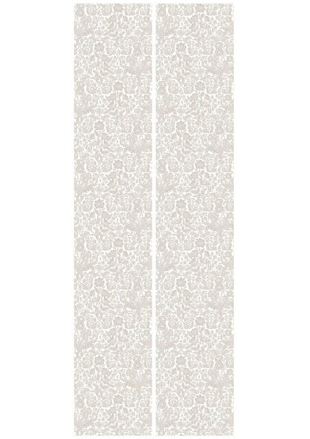 KEK Amsterdam Carta da parati floreale disegnata 100x280 cm beige - FR-005