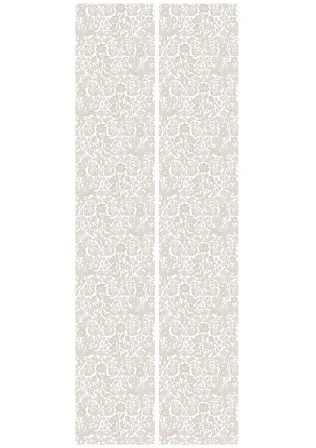 KEK Amsterdam Ritad blommig tapet 100x280cm beige - FR-005
