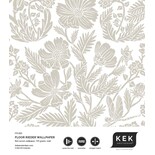 KEK Amsterdam Drawn floral wallpaper 100x280cm beige - FR-005 KEK Amsterdam Drawn floral wallpaper 100x280cm beige - FR-005