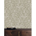 KEK Amsterdam Getekende bloemen behang 100x280cm zand - FR-003 KEK Amsterdam Getekende bloemen behang 100x280cm zand - FR-003