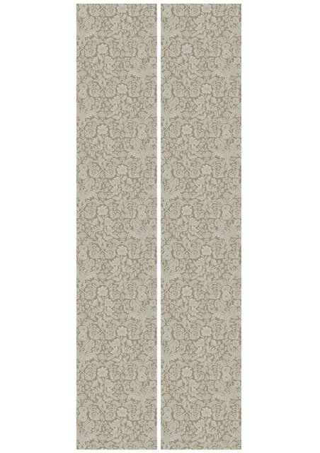 KEK Amsterdam Gezeichnete Blumentapete 100x280cm Sand - FR-003