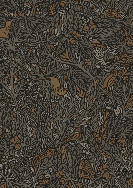 KEK Amsterdam Botaniskt mönster tapet 100x280cm FR-019