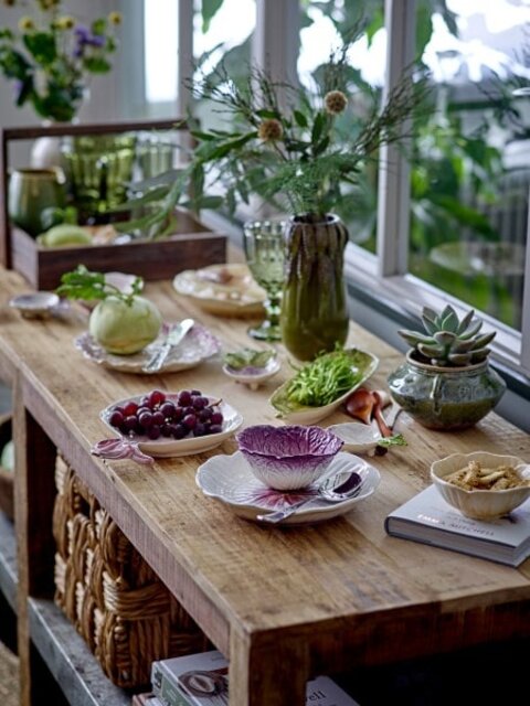 Bloomingville Lot de 4 assiettes mimosa - 82052566