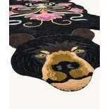 Doing Goods Alfombra de oso negro floreciente XL - 1.45.10.093.900.6