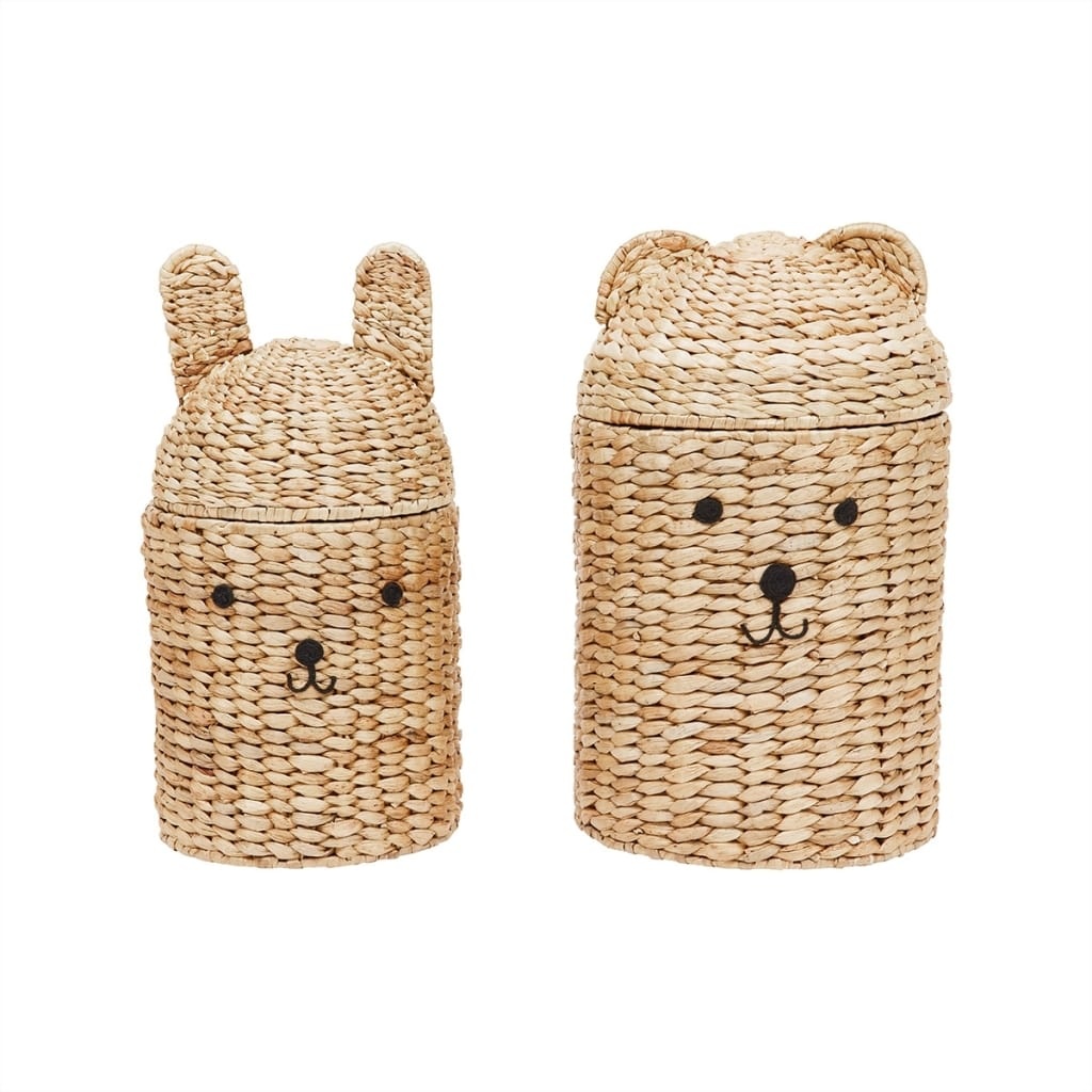 OYOY Lot de 2 paniers ours & lapin - M107273