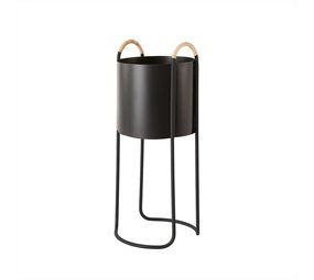 OYOY Maki planter high black OYOY Maki planter high black