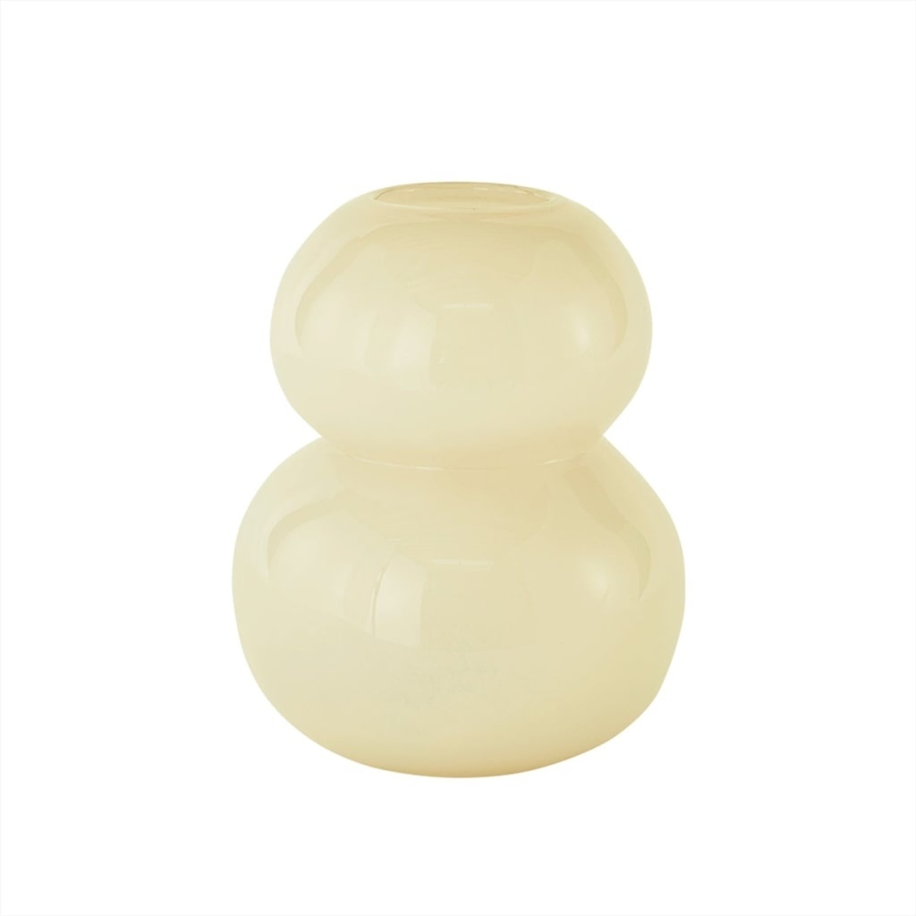 OYOY Lasi vase yellow - L300433