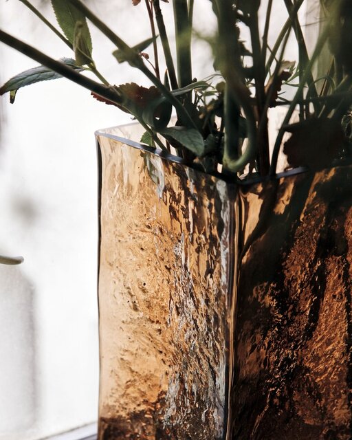 House Doctor Square vase amber - 208342042