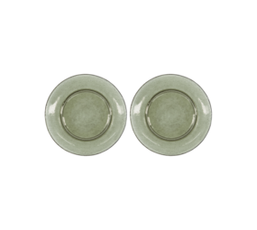 House Doctor Rain plates green Ø27cm set of 6 pieces