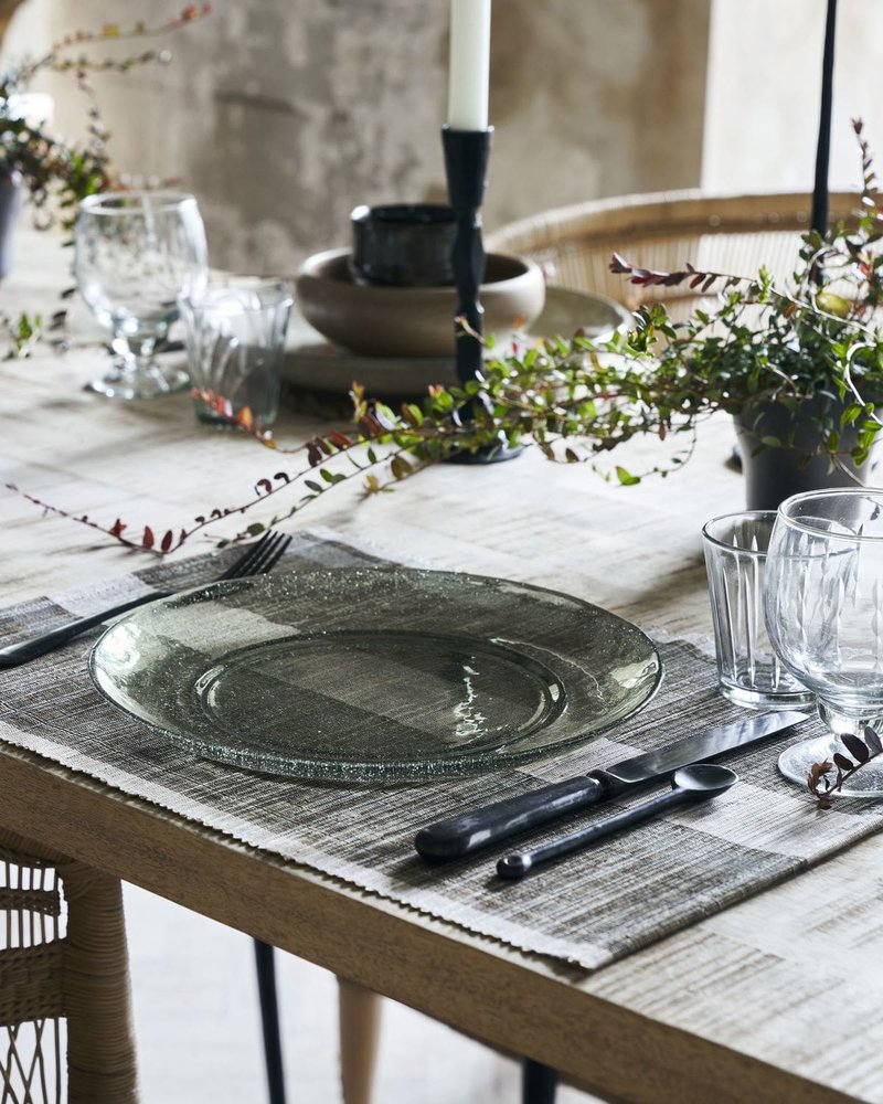 House Doctor Rain borden groen Ø27cm set van 6 stuks - 262681010 House Doctor Rain borden groen Ø27cm set van 6 stuks - 262681010