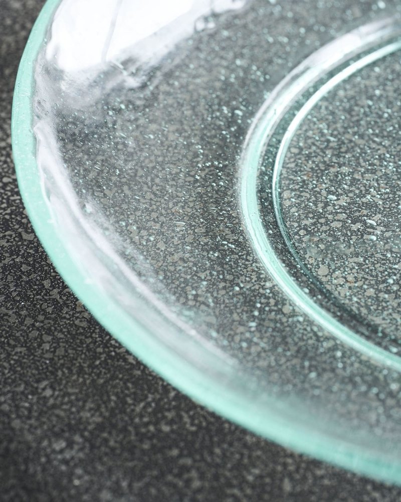 House Doctor Rain borden groen/blauw Ø21cm  set van 6 stuks - 262680002 House Doctor Rain borden groen/blauw Ø21cm  set van 6 stuks - 262680002