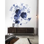 KEK Amsterdam Royal blue flowers behangcirkel SC-001  ø142,5 cm KEK Amsterdam Royal blue flowers behangcirkel SC-001  ø142,5 cm
