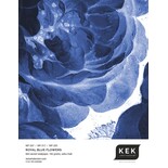 KEK Amsterdam Kongeblå blomster tapet cirkel CK-001 ø190cm KEK Amsterdam Kongeblå blomster tapet cirkel CK-001 ø190cm