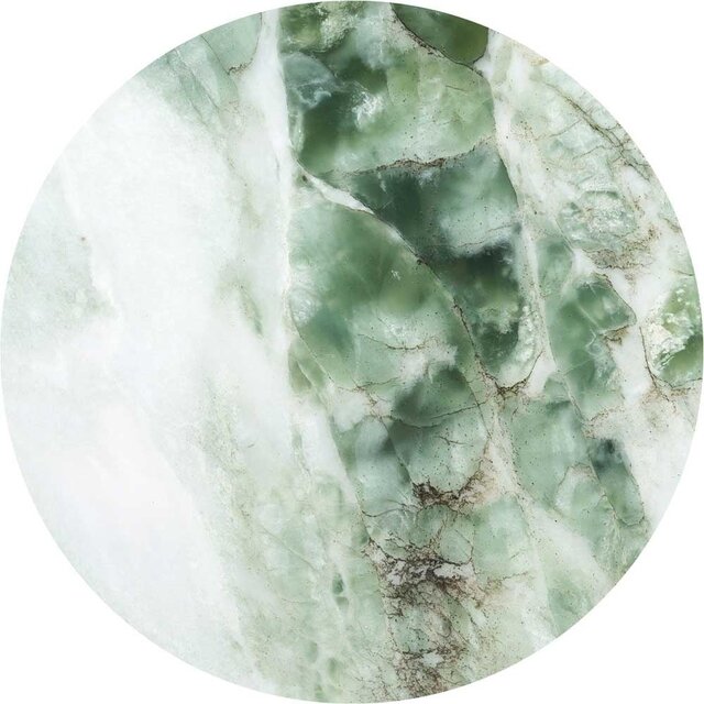 KEK Amsterdam Marble wallpaper circle green CK-049 ø190cm