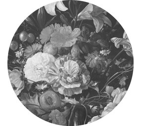 KEK Amsterdam Guldåldersblommor tapet cirkel CK-009 ø190 cm