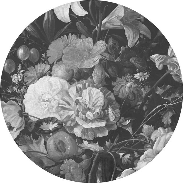 KEK Amsterdam Guldåldersblommor tapet cirkel CK-009 ø190 cm