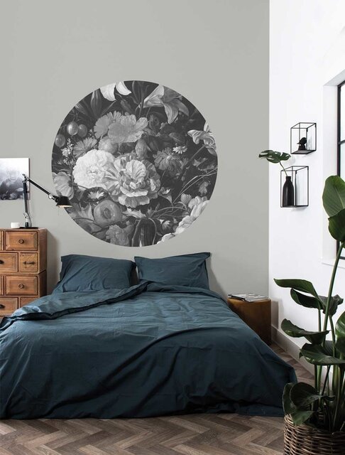 KEK Amsterdam Guldåldersblommor tapet cirkel CK-009 ø190 cm