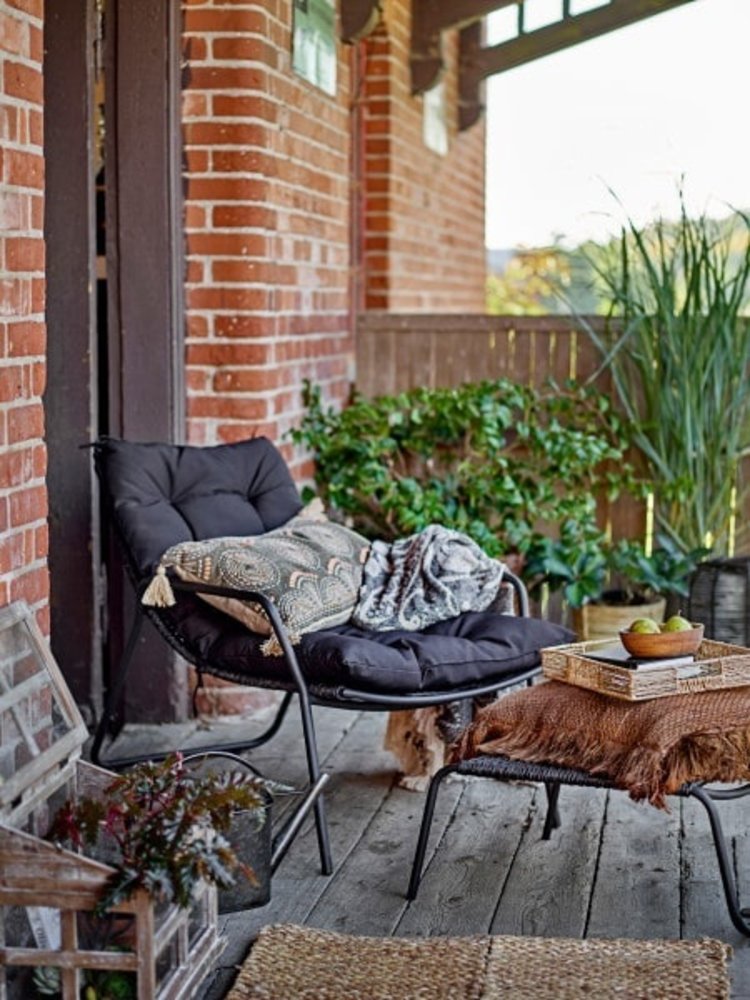 Bloomingville Boel stol med fotskammel - 82059701