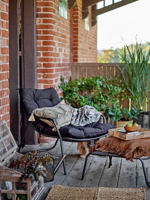 Bloomingville Silla Boel con reposapiés - 82059701